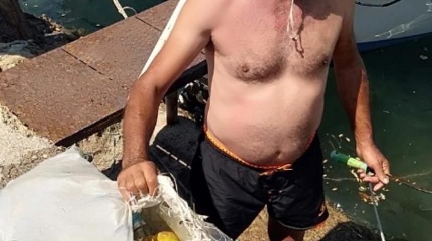 Burhaniyeli amat&ouml;r balık&ccedil;ıdan &ouml;rnek davranış