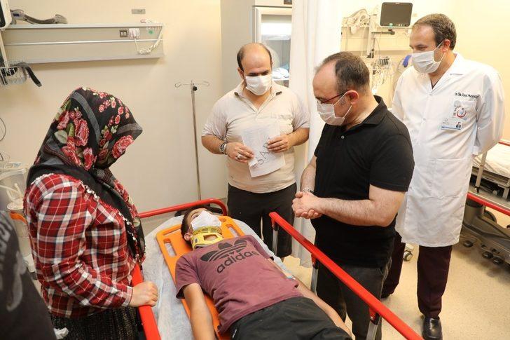 Vali Yırık, yaralı işçileri ziyaret etti G3