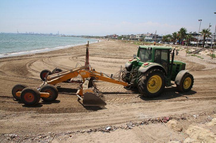 Karaduvar sahili, lazerli plaj eleme-temizleme makinesiyle temizlendi G2