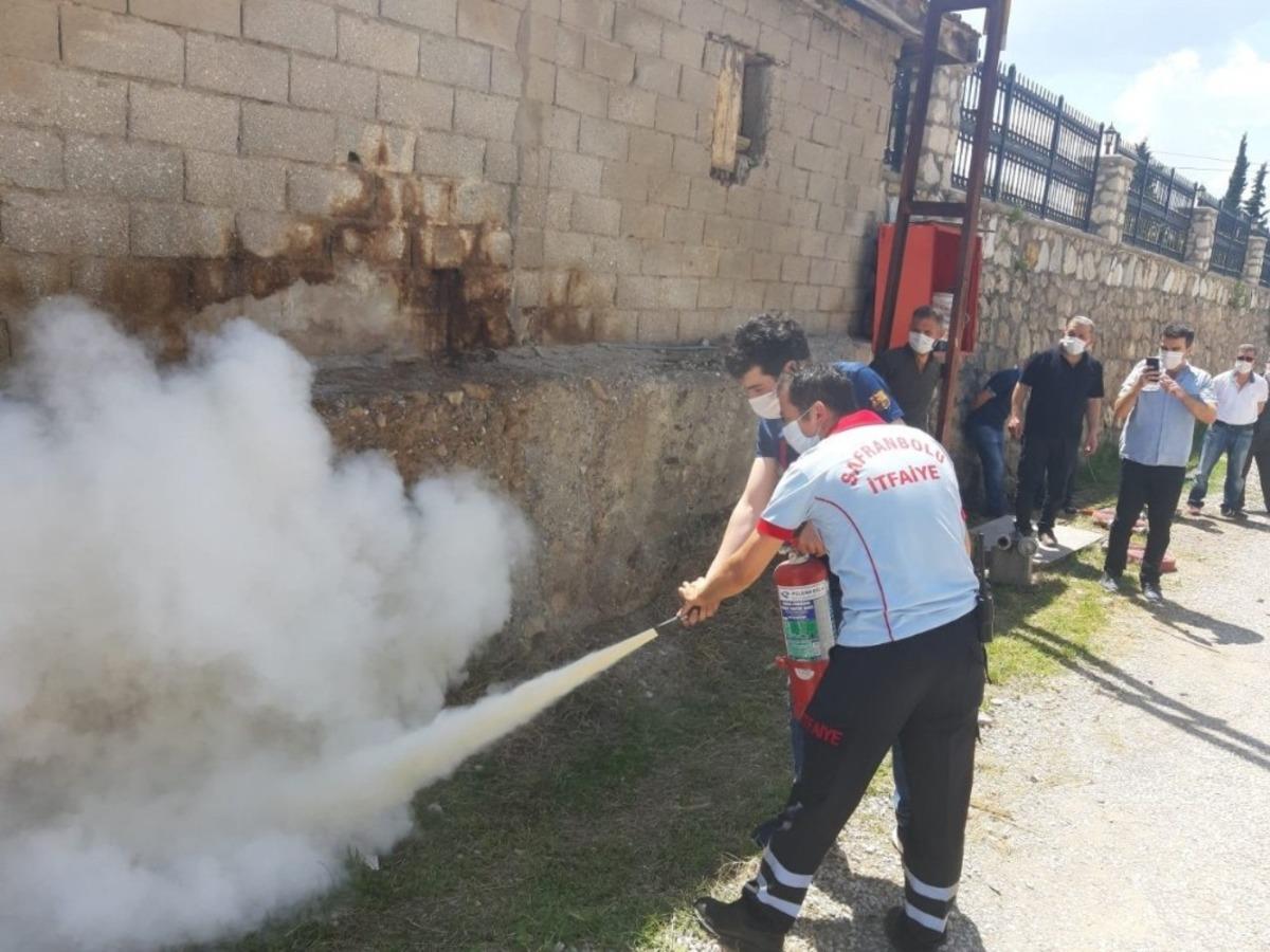 Safranbolu Belediyesinden yangın eğitimi