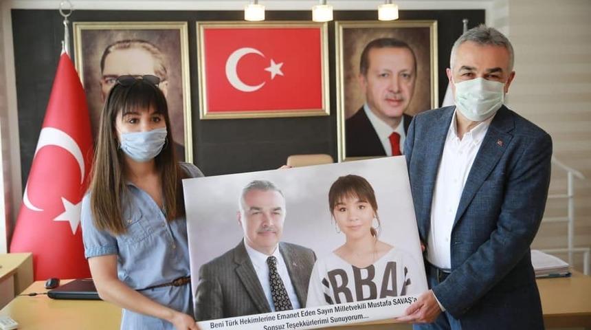 Balkan ailesinden, Milletvekili Savaş&rsquo;a &lsquo;Ambulans U&ccedil;ak&rsquo; teşekk&uuml;r&uuml;