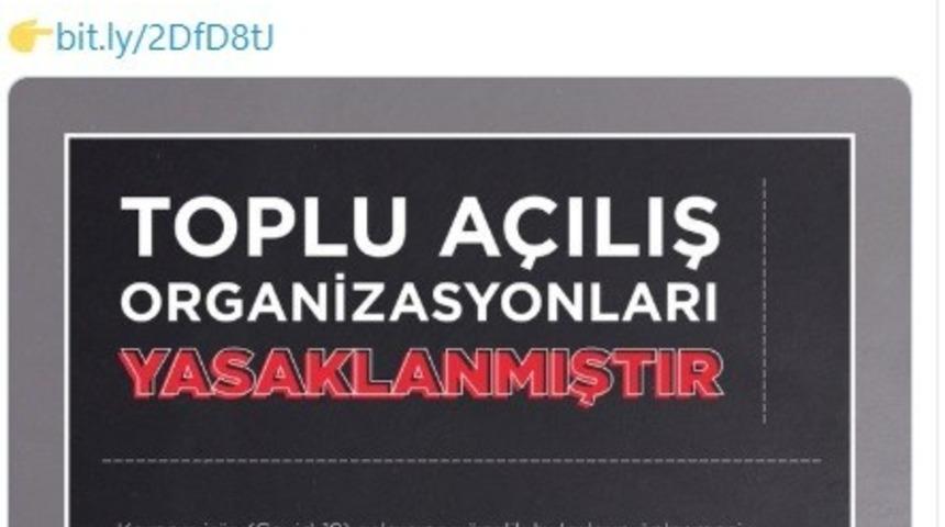 Sivas&rsquo;ta toplu a&ccedil;ılışlar yasaklandı