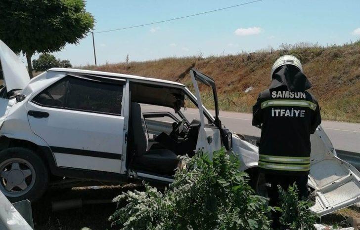 Otomobil bariyerlere çarptı: 1 yaralı G3