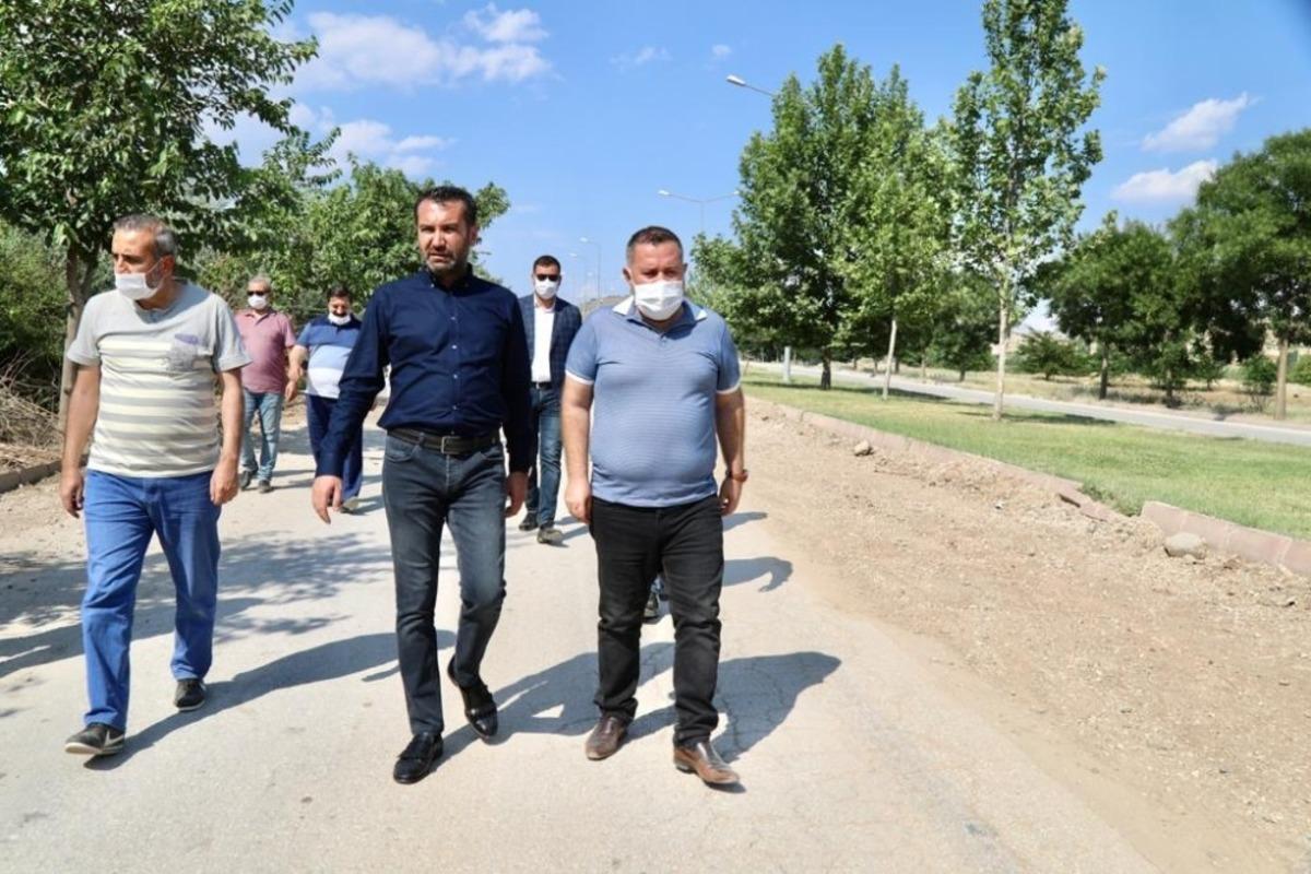 Başkan Şerifoğulları &ccedil;alışmaları yerinde inceledi