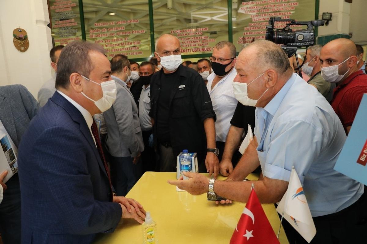 Başkan B&ouml;cek&rsquo;ten otogar esnafına kira m&uuml;jdesi