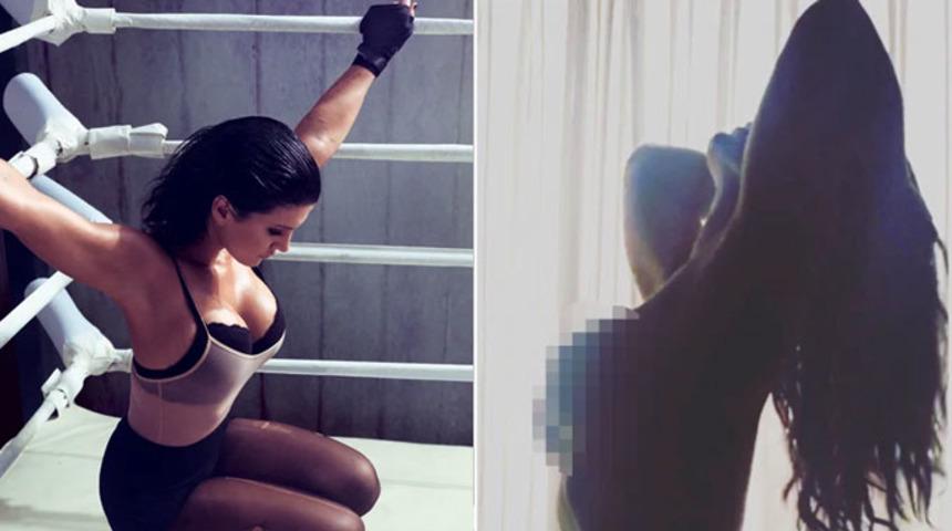 Çıplak fotoğrafını paylaşan Gina Carano, Instagram'a fena yüklendi