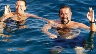 Ata Demirer ve Demet Akbağ'ın Bozcaada'da deniz keyfi! Doğum gününde yalnız bırakmadı