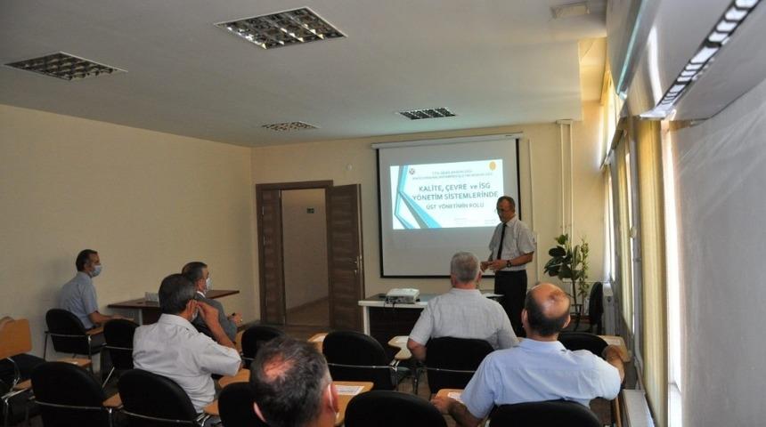 Maden Makinaları Fabrika İşletme Müdürlüğü, çevre yönetim sistemi belgesi aldı