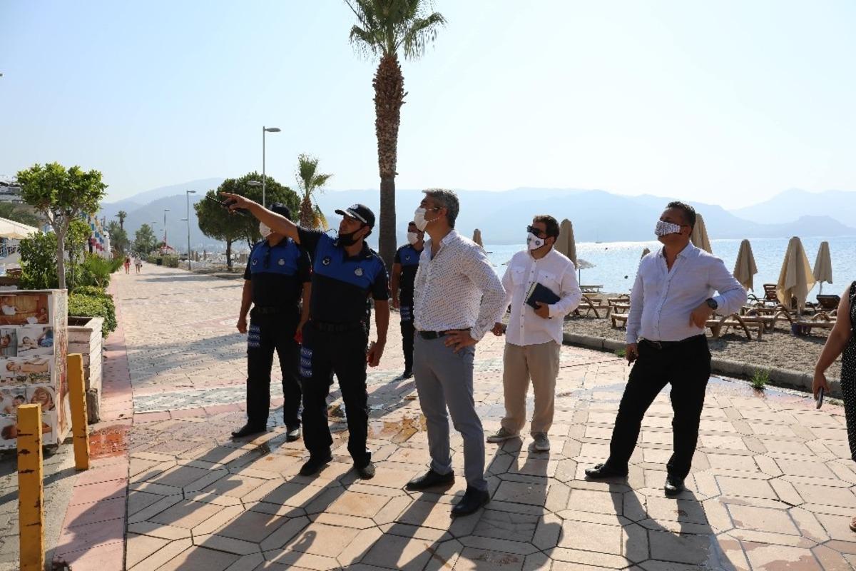 Başkan Oktay, Marmaris Uzunyalı&rsquo;da denetim yaptı