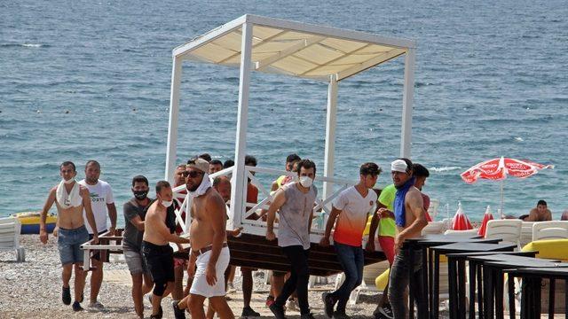 Dünyaca ünlü Konyaaltı Sahili’nde loca gerginliği