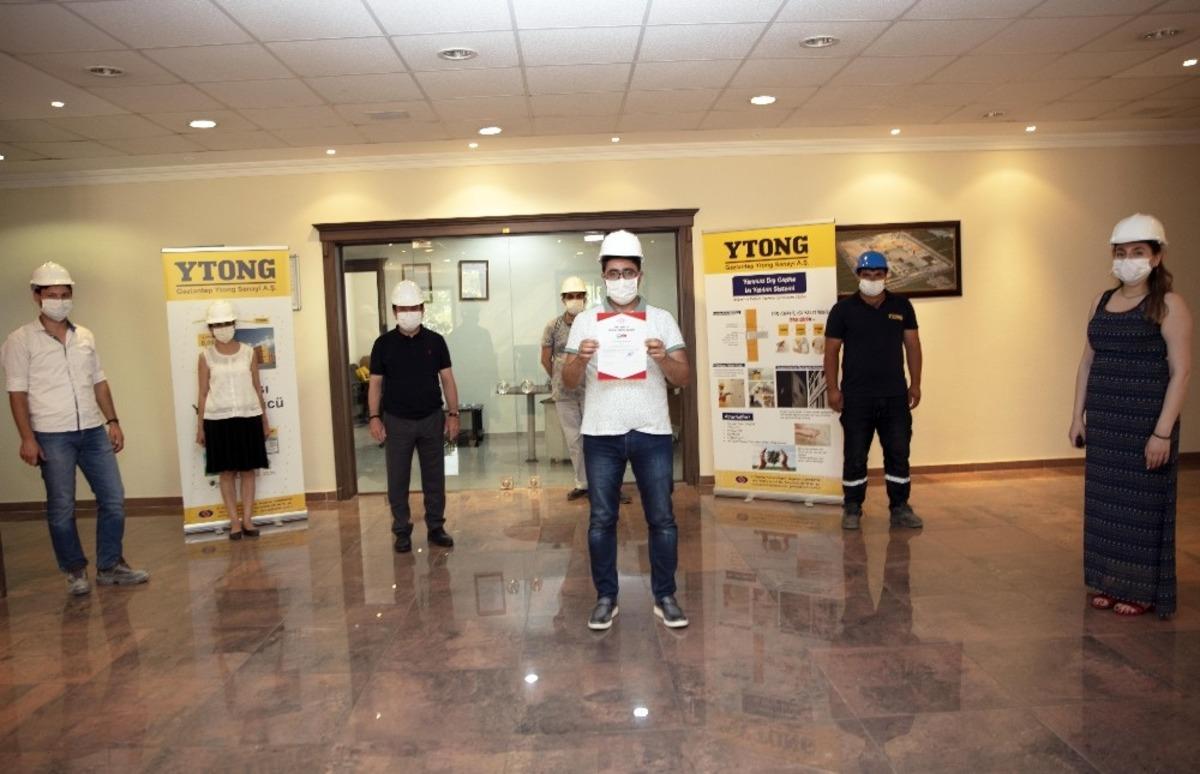 Gaziantep ytong sekt&ouml;rde TSE Covıd-19 g&uuml;venli &uuml;retim belgesi alan ilk firma oldu