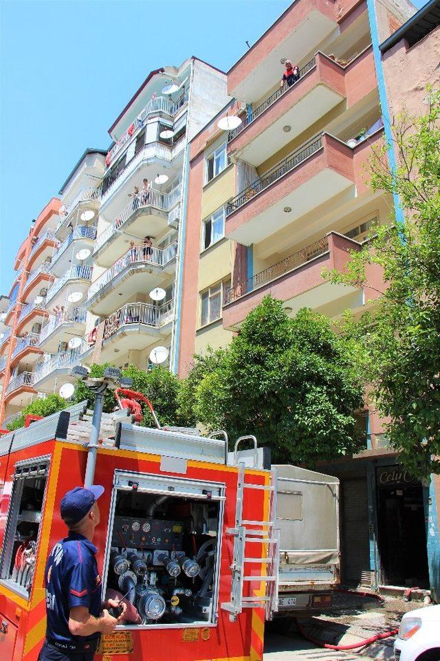 Aydın’da alev alan şofben paniğe neden oldu