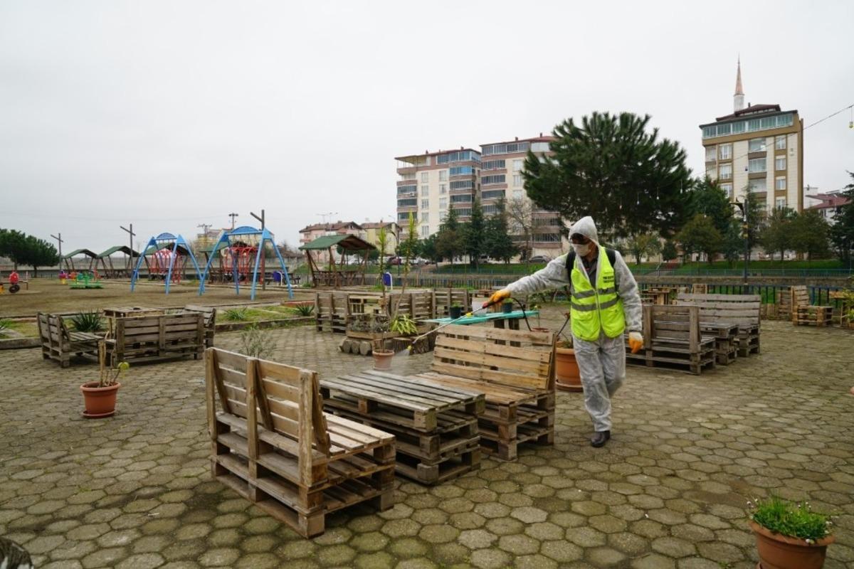 Terme Belediyesi tedbiri elden bırakmıyor