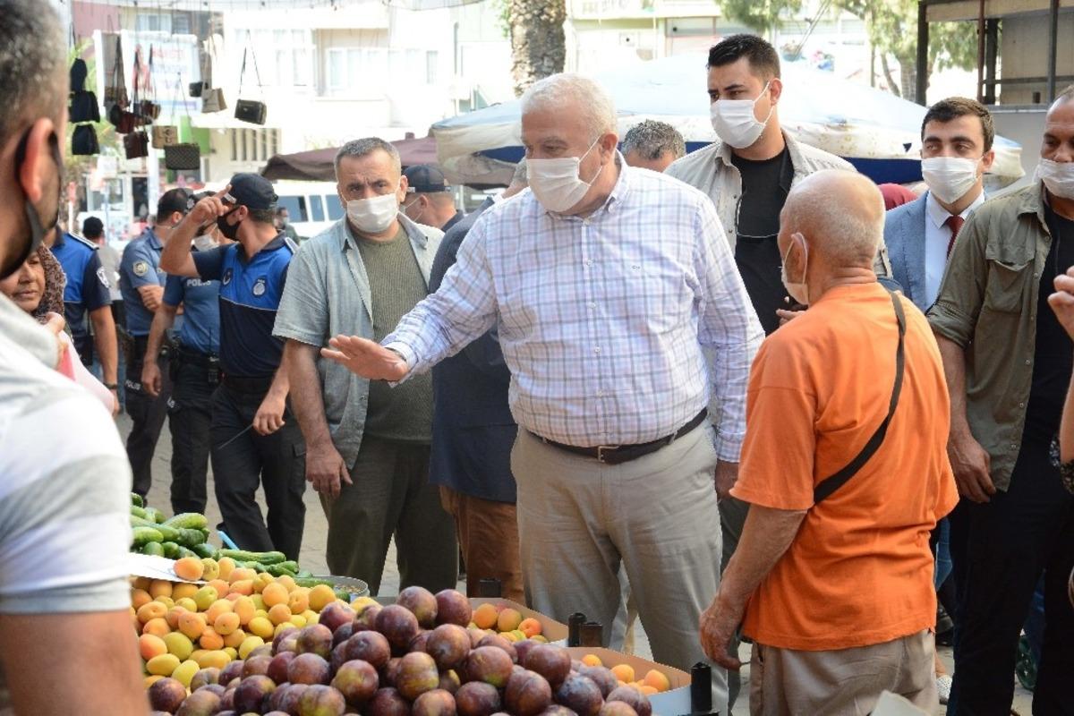Başkan Atay&rsquo;dan Salı Pazarına ziyaret