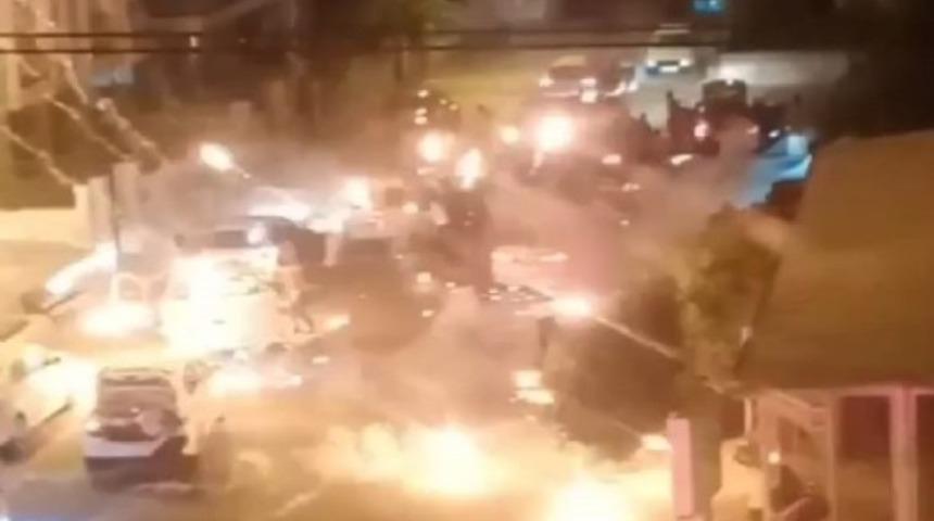 Havai fişek kutusu alev aldı, ortalık savaş alanına d&ouml;nd&uuml;