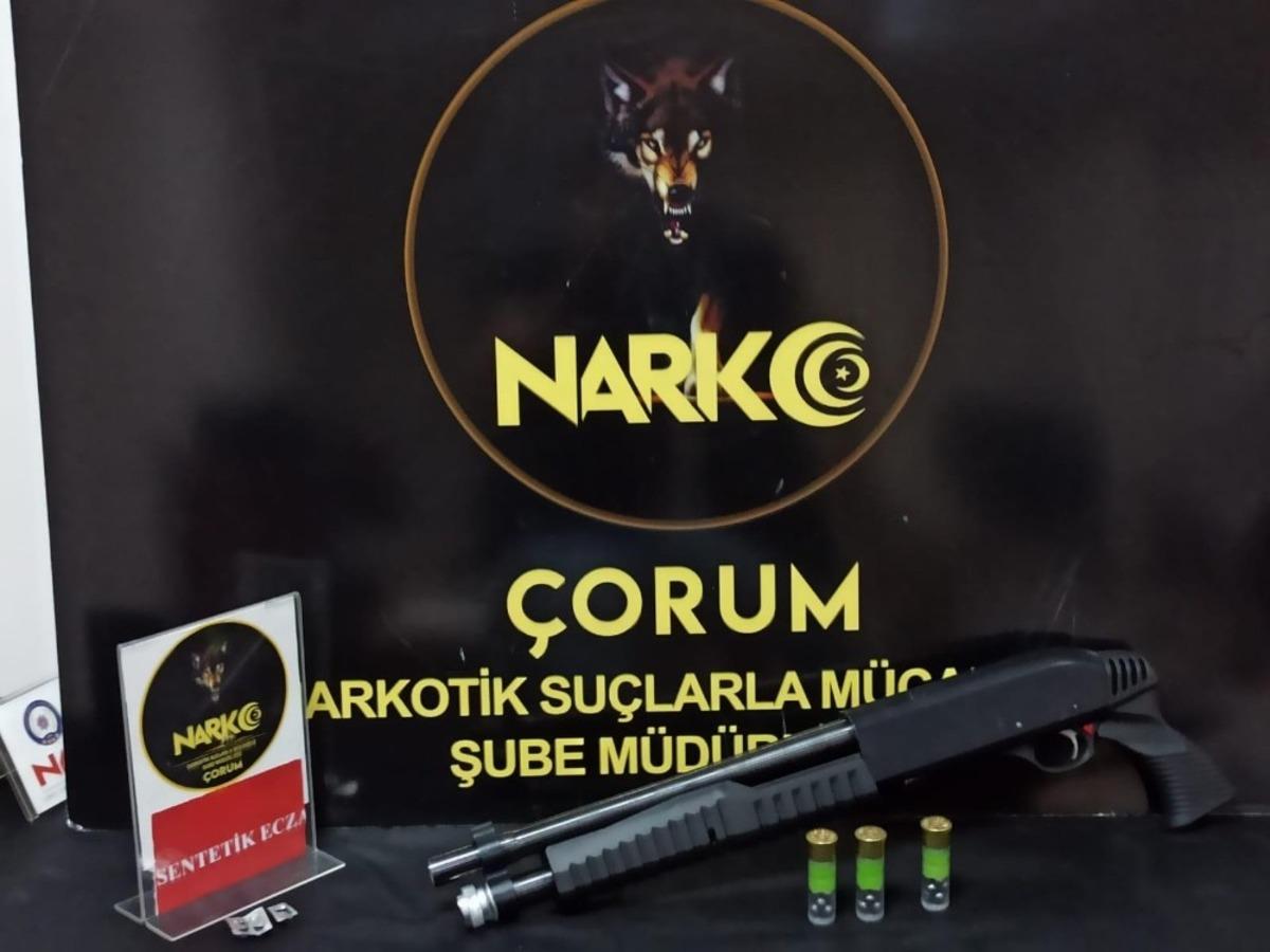 &Ccedil;orum polisi&rsquo;nden uyuşturucu operasyonu