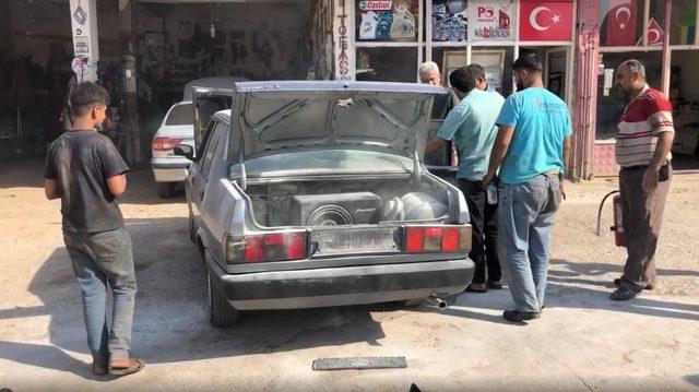 Aracın yakıt tankı sıcağa dayanamayıp bomba gibi patladı