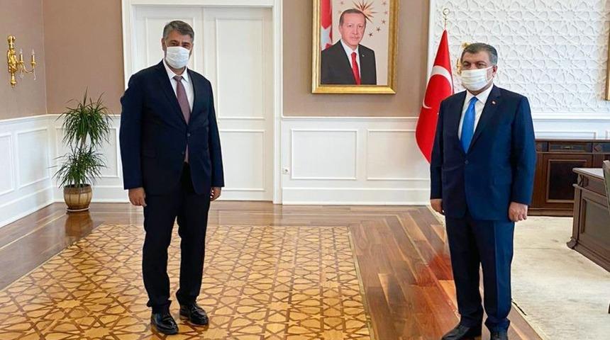 Prof.Dr. Polat, Bakan Koca ile afiliasyon konularını g&ouml;r&uuml;şt&uuml;