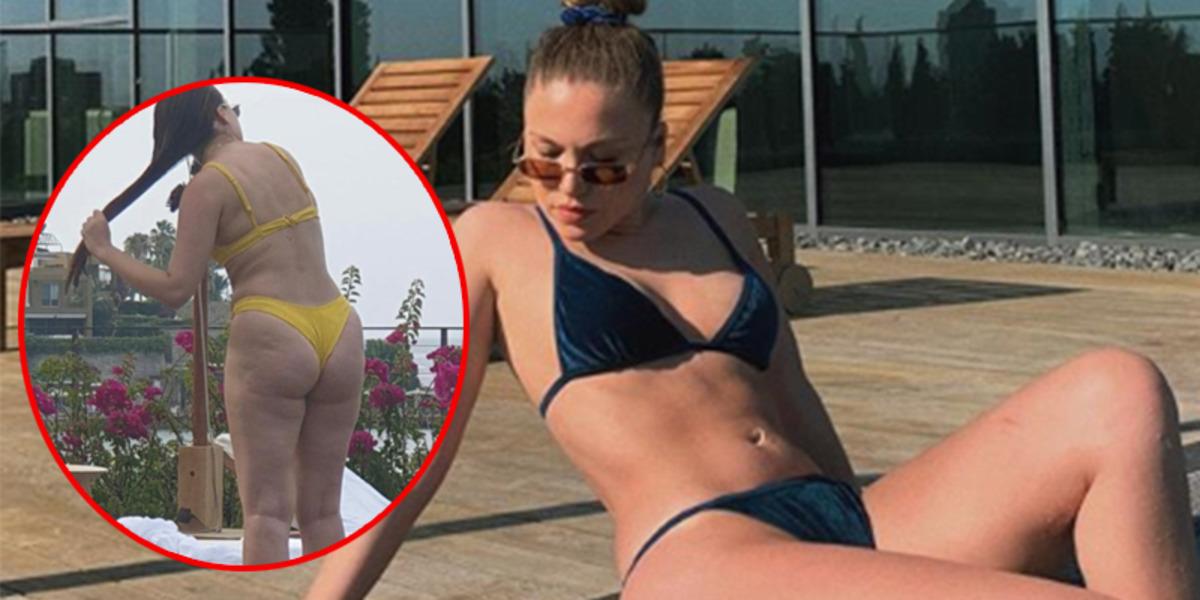 Duygu &Ouml;zaslan bikiniyle fena yakalandı! Ger&ccedil;ek hali şoke etti