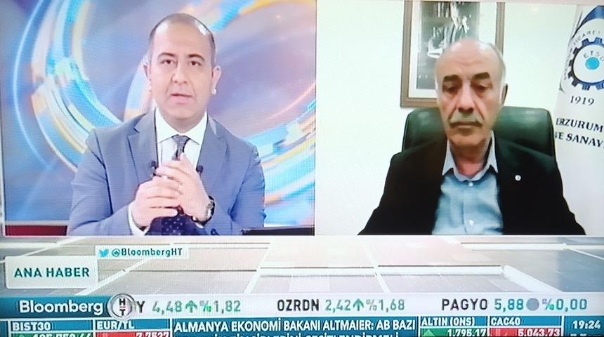 Başkan Y&uuml;celik, Bloomberg HT Ana Haber&rsquo;e konuk oldu