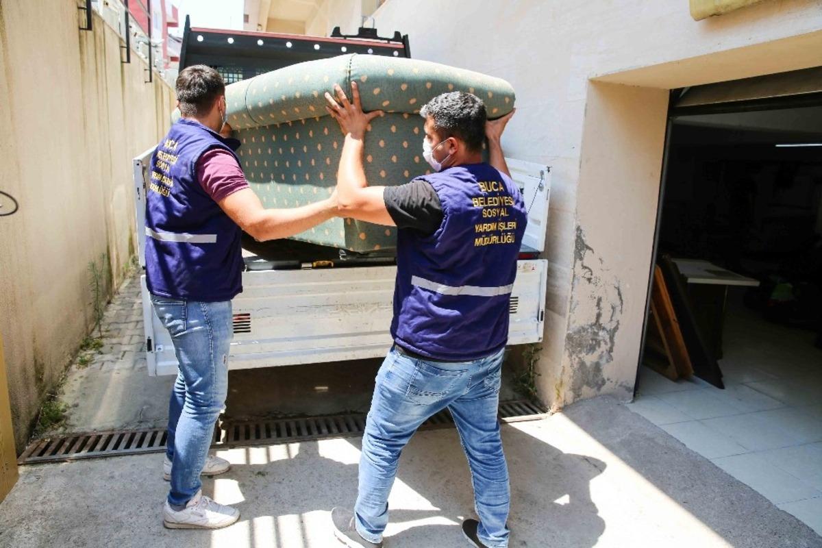 Buca&rsquo;nın &lsquo;Eşya Bankası&rsquo; y&uuml;zleri g&uuml;ld&uuml;r&uuml;yor