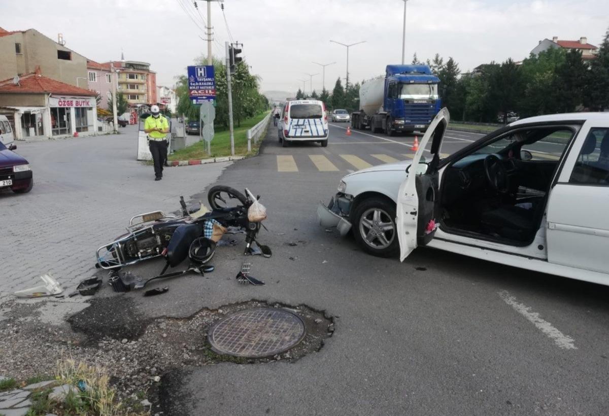 Tavşanlı&rsquo;da trafik kazası: 1 yaralı