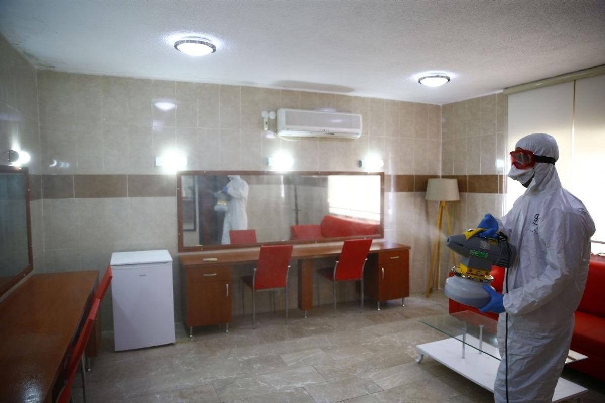 Denizli&rsquo;nin A&ccedil;ık Hava Tiyatrosu dezenfekte edildi