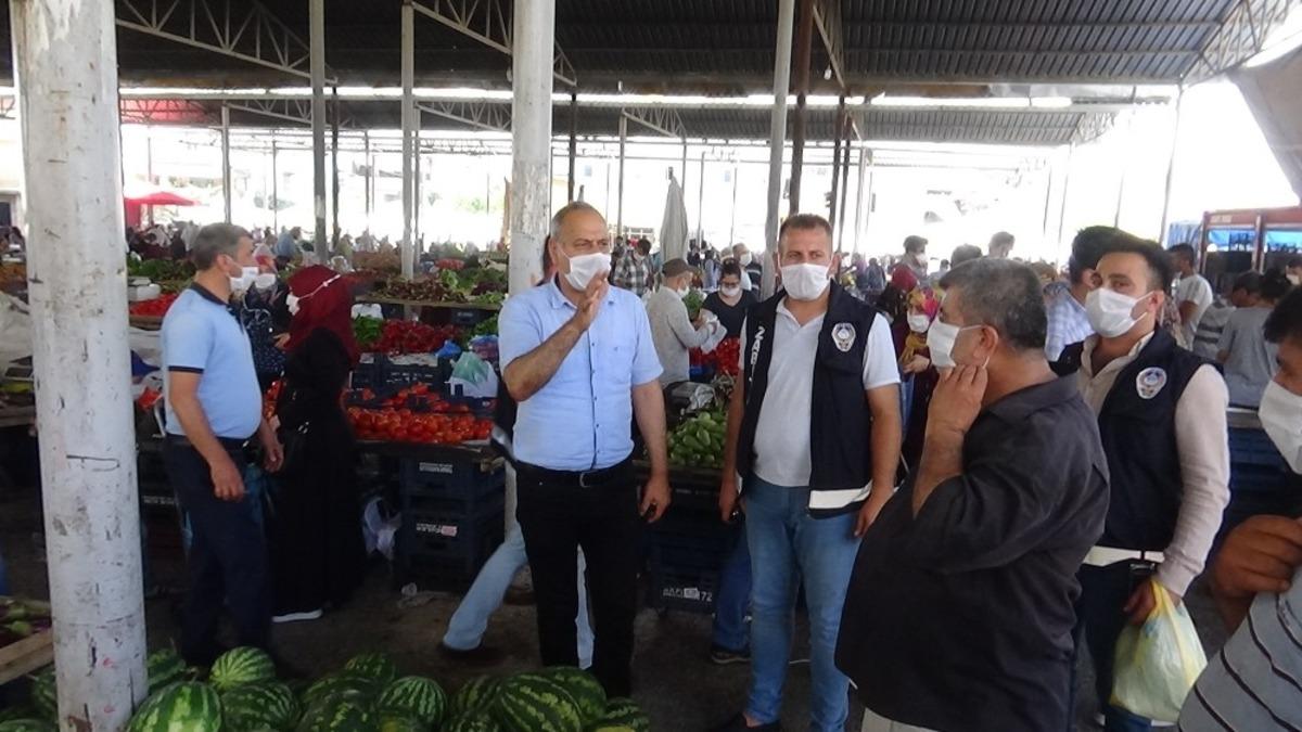 Pazarda maske denetimi