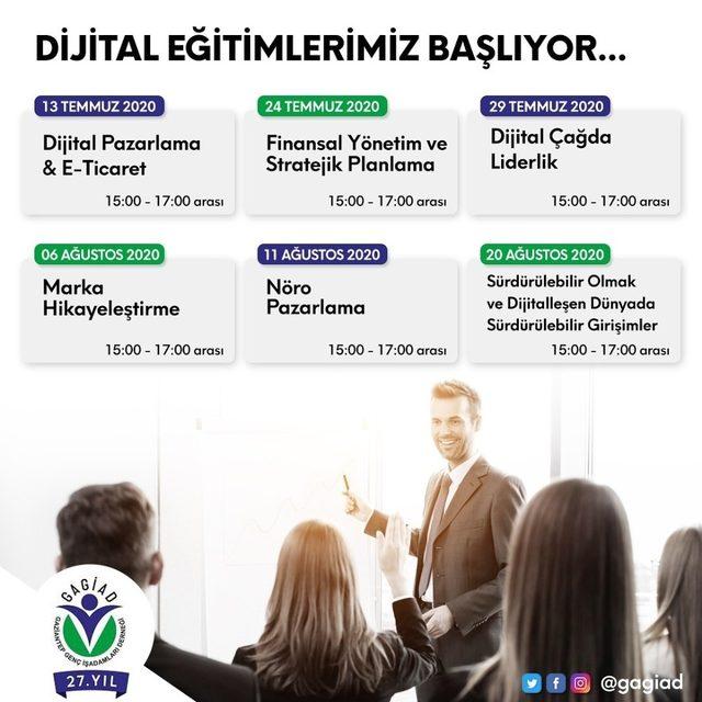 GAGİAD’ın iş dünyası online eğitimleri başlıyor