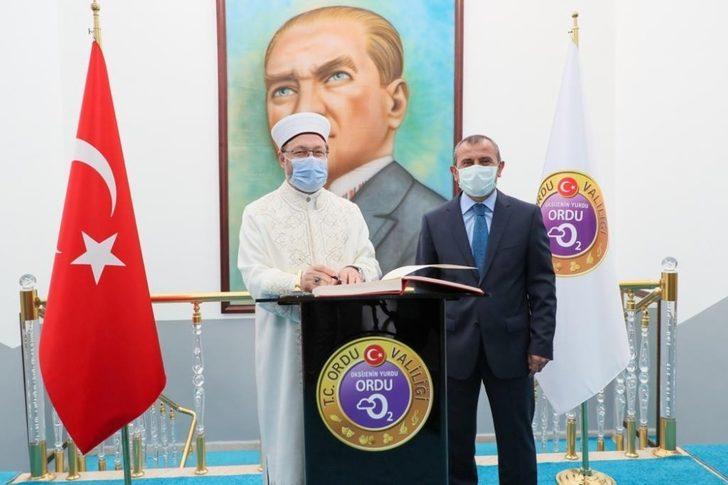 Diyanet İşleri Başkanı Erbaş, Vali Sonel’i ziyaret etti G2