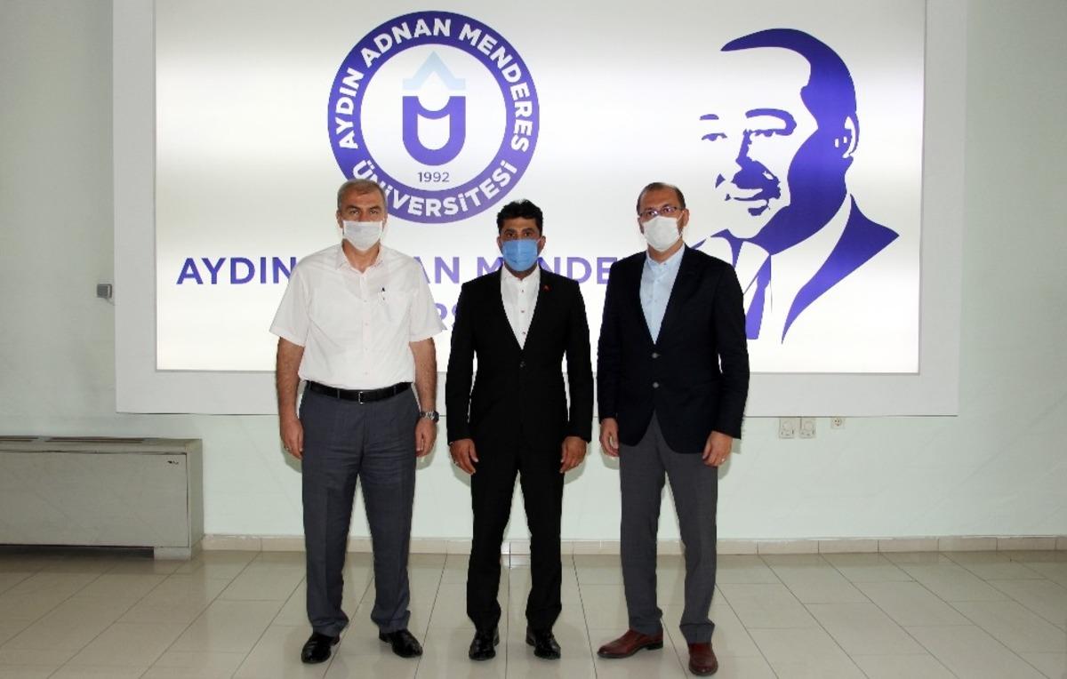 Aydınlı rekt&ouml;rden AD&Uuml;&rsquo;ye ziyaret