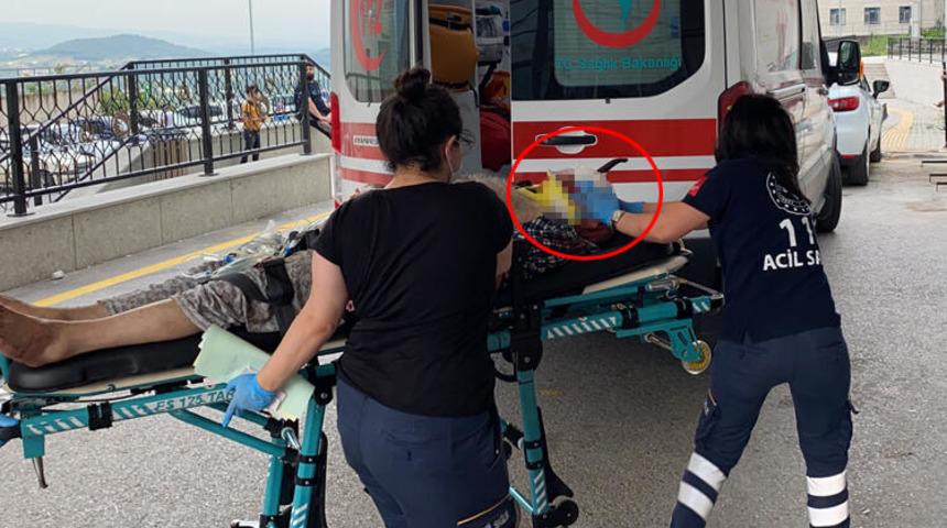 Düzce'de korkunç olay! Gözüne bıçak saplandı