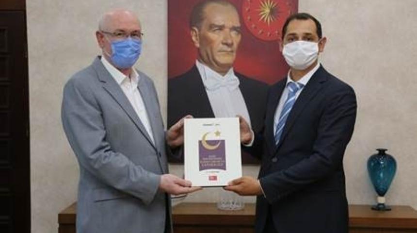 Basın İlan Kurumu İl M&uuml;d&uuml;r&uuml; Arda Aşkın Başkan Kurt&rsquo;u ziyaret etti