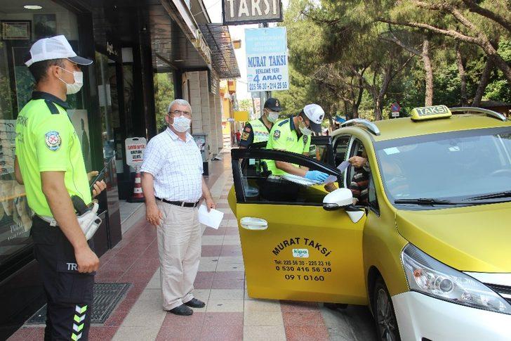 Aydın’da taksilere hijyen eğitim ve denetimi G1