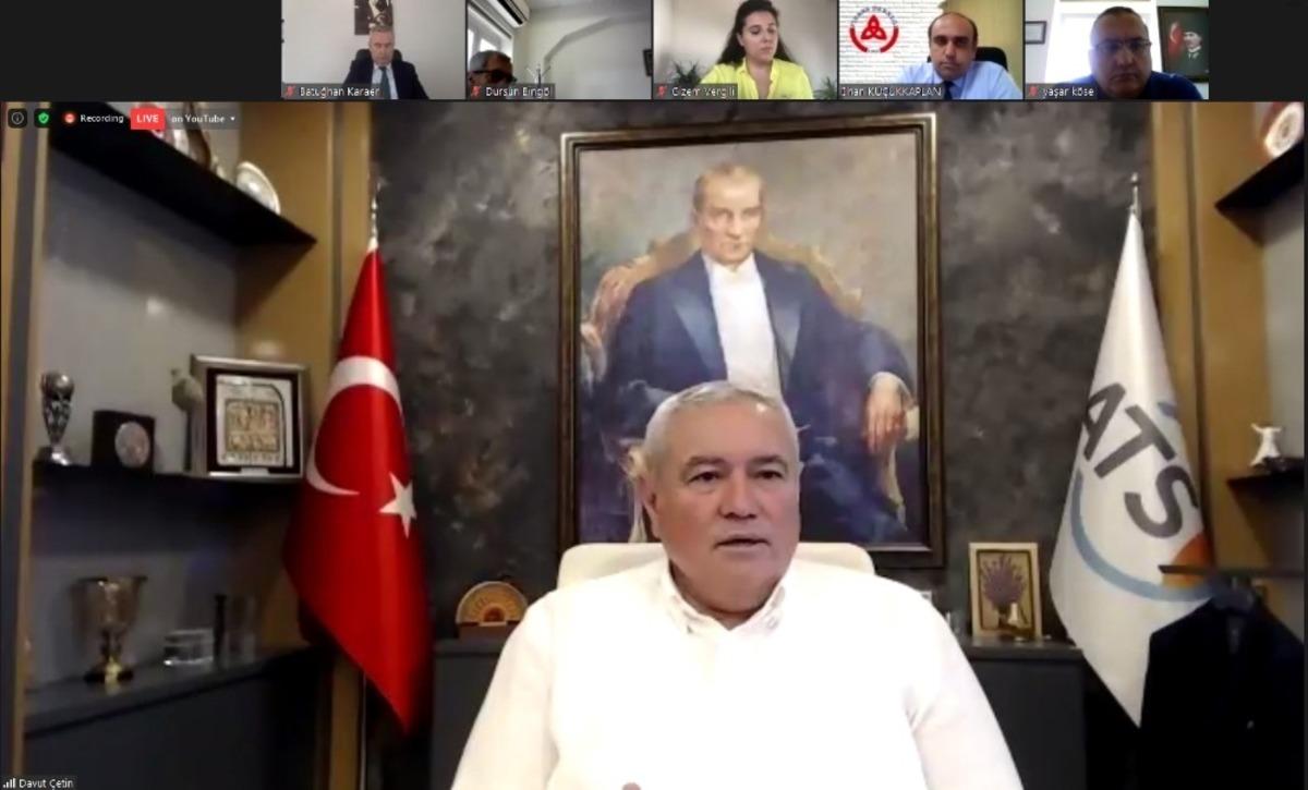ATSO Başkanı Davut &Ccedil;etin: " Pandemiden ekonomik anlamda en fazla etkilenen il Antalya "