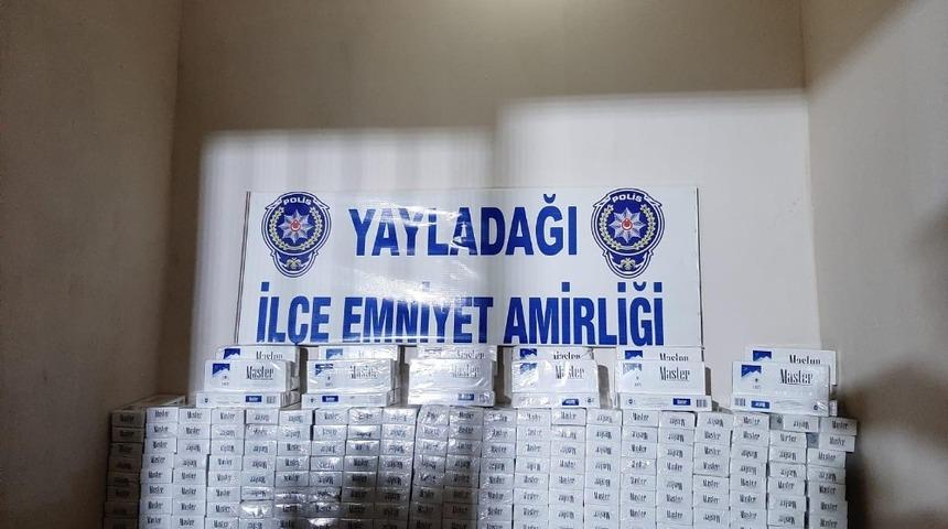 Hatay&rsquo;da ka&ccedil;ak sigara operasyonu