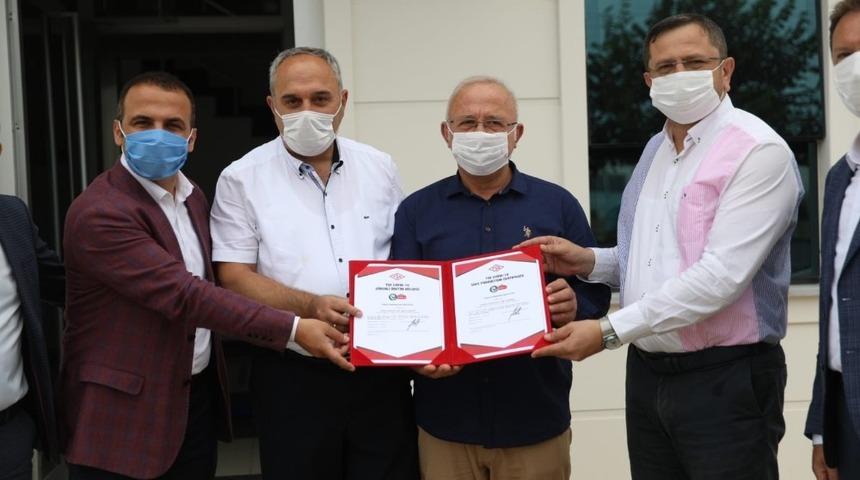 Fatsa&rsquo;da 2 firmaya &ldquo;Kovid-19 G&uuml;venli &Uuml;retim/Hizmet Belgesi&rdquo;