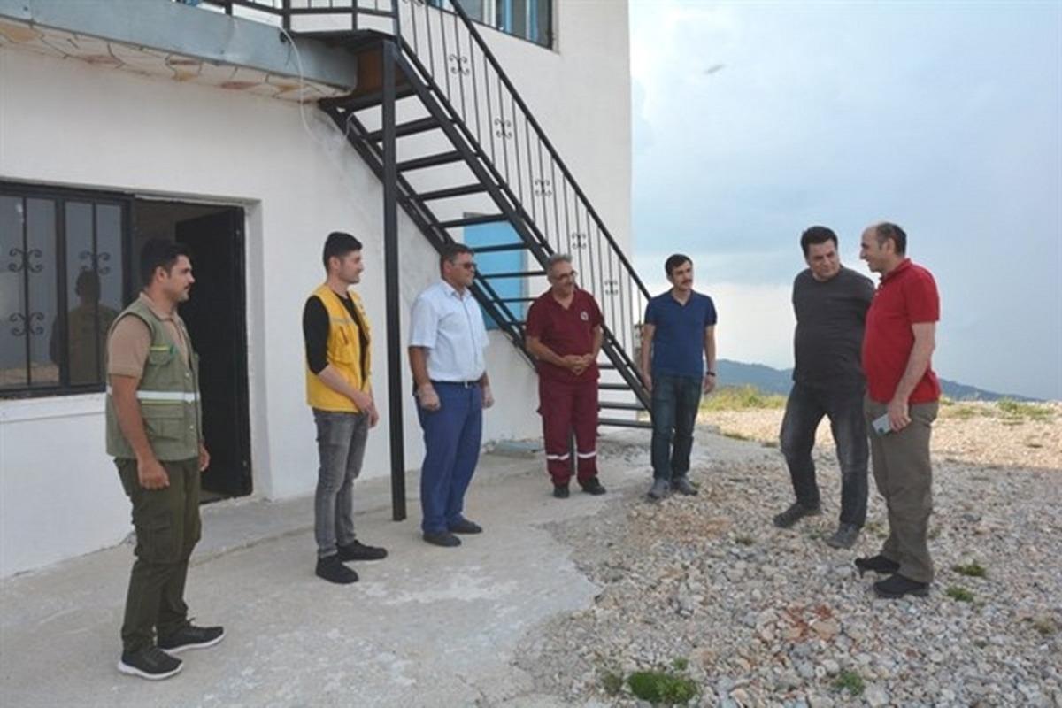 B&ouml;lge M&uuml;d&uuml;r&uuml; Keskin; Yangın G&ouml;zetleme Kulesini ziyaret etti