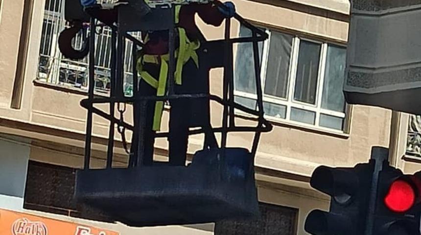 Sinyalizasyon sisteminin bakımı yapıldı