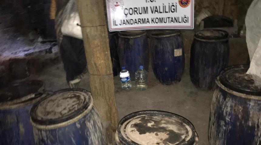 Çorum’da kaçak içki operasyonu
