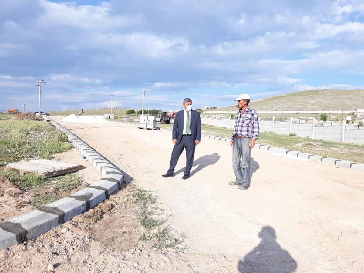 Altıntaş&rsquo;ta peyzaj ve kilitli parke taşı d&ouml;şeme &ccedil;alışmaları