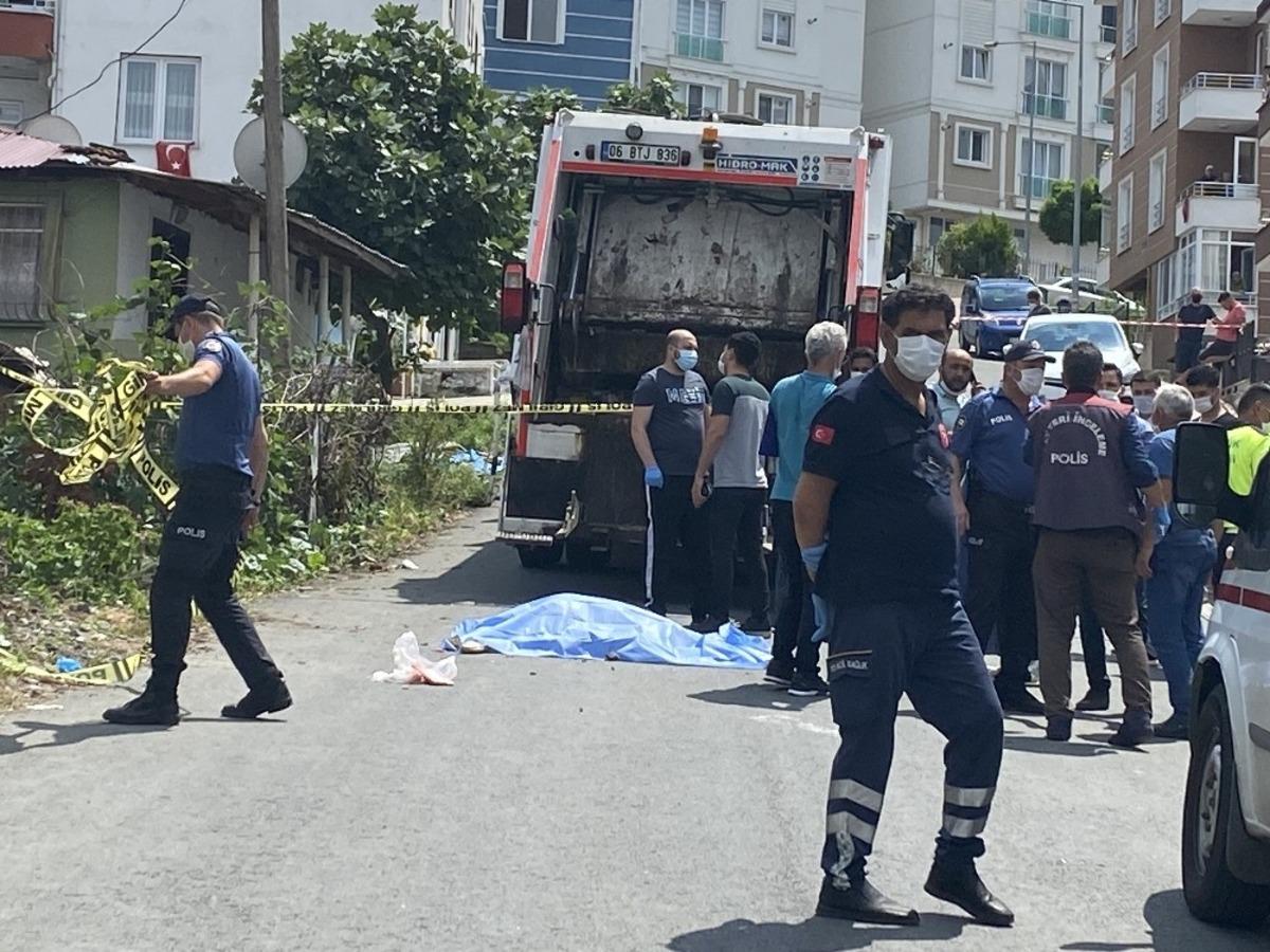 &Ccedil;&ouml;p kamyonunun &ccedil;arptığı yaşlı kadın hayatını kaybetti