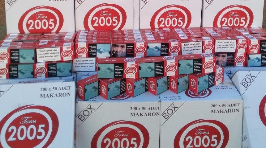 Kütahya’da sahte ve mükerrer bandrollü 270 bin adet makaron ele geçirildi