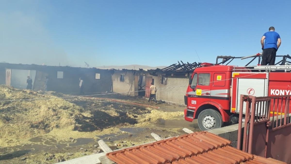 Kulu&rsquo;da ağıl yangını