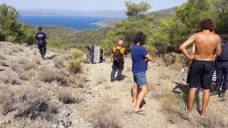 Datça’da kamyonet uçuruma devrildi: 2 yaralı G3