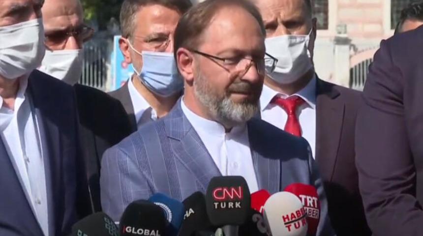 Diyanet İşleri Başkanı Ali Erbaş'tan Ayasofya a&ccedil;ıklaması