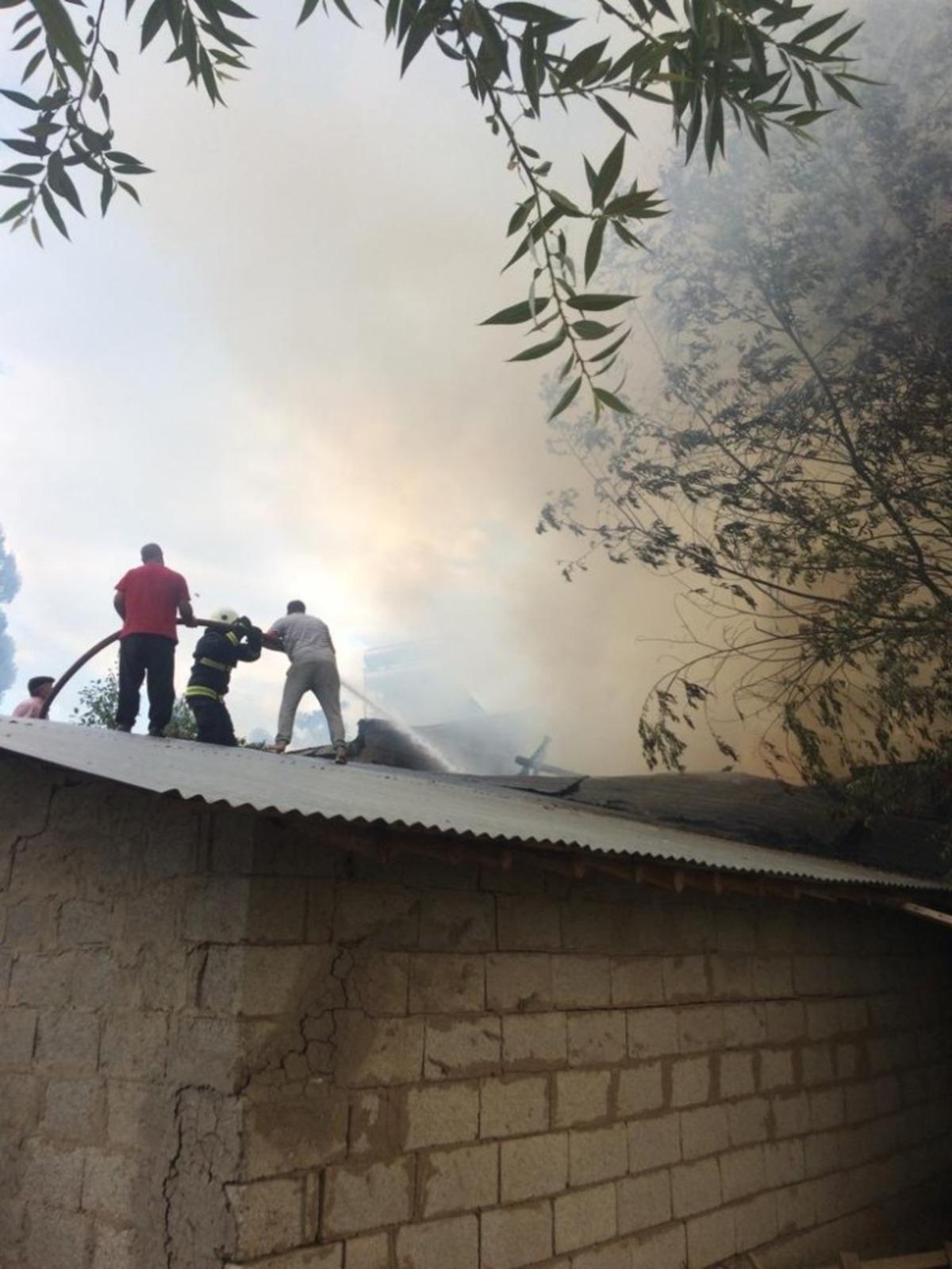 Erciş&rsquo;te korkutan yangın