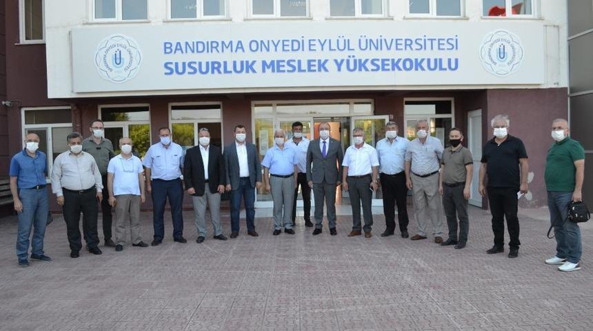 Rektör Özdemir Susurluk MYO’da incelemelerde bulundu