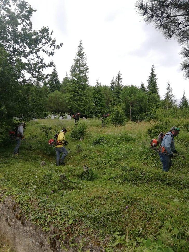 Ordu’da mezarlıklarda bayram hazırlığı G3