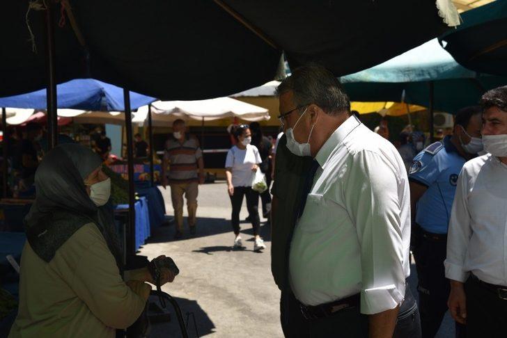 Başkan Çerçi yeniden açılan Karaköy Semt Pazarını gezdi G1